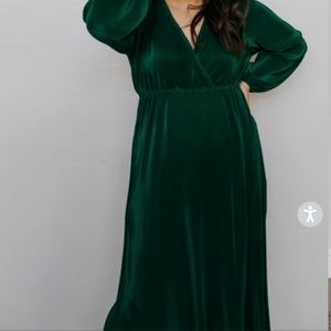 Baltic Born | Venus Pleated Maxi Forest Green XXL